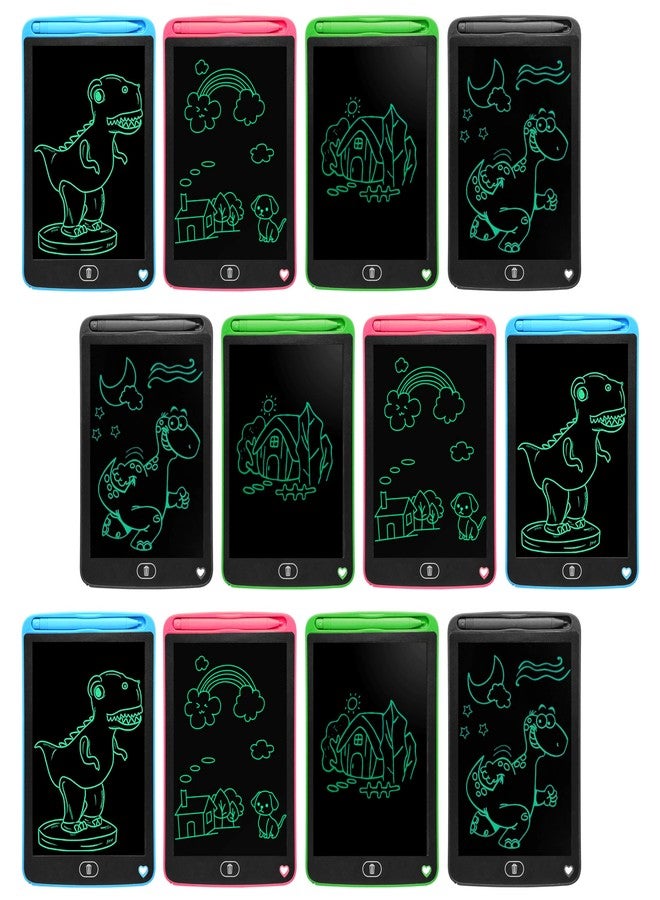 VGRASSP 8.5 Inch Educational LCD Writing Tablet Toy for Kids - Reusable Doodle Board with One-Click Erase and Stylus - Learner Drawing Pad - Color As Per Stock (Pack of 12) - Image 1